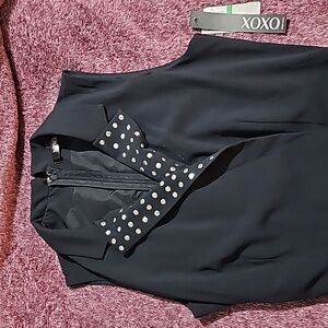Xoxo Juniors Embellished Belted Jumpsuit Size L